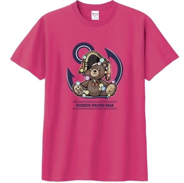 マリンベアーTシャツ　萌えピンクVer(XL)