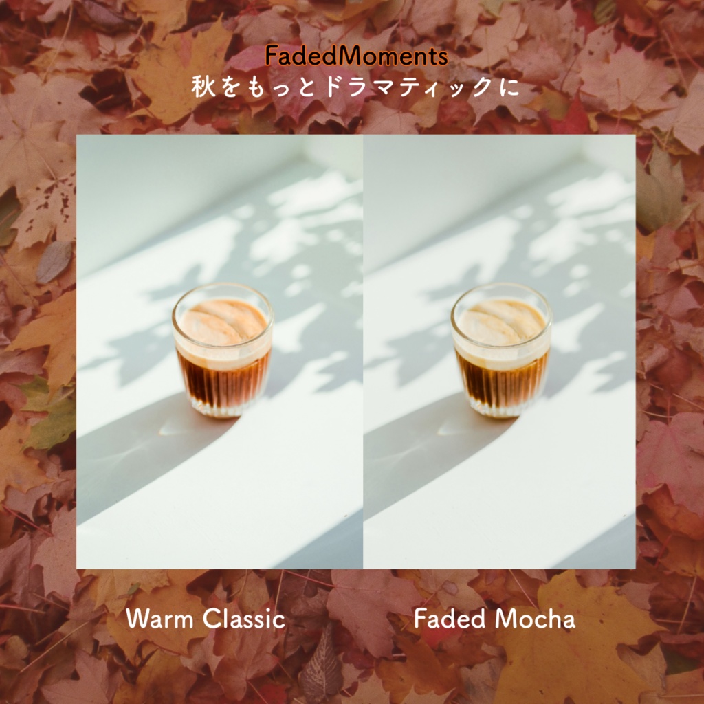 Lightroom preset 【Faded Moments（Warm Classic & Faded Mocha）】