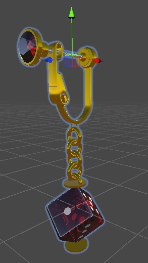 【まわる!】ダイスのイヤリング(VRC想定)