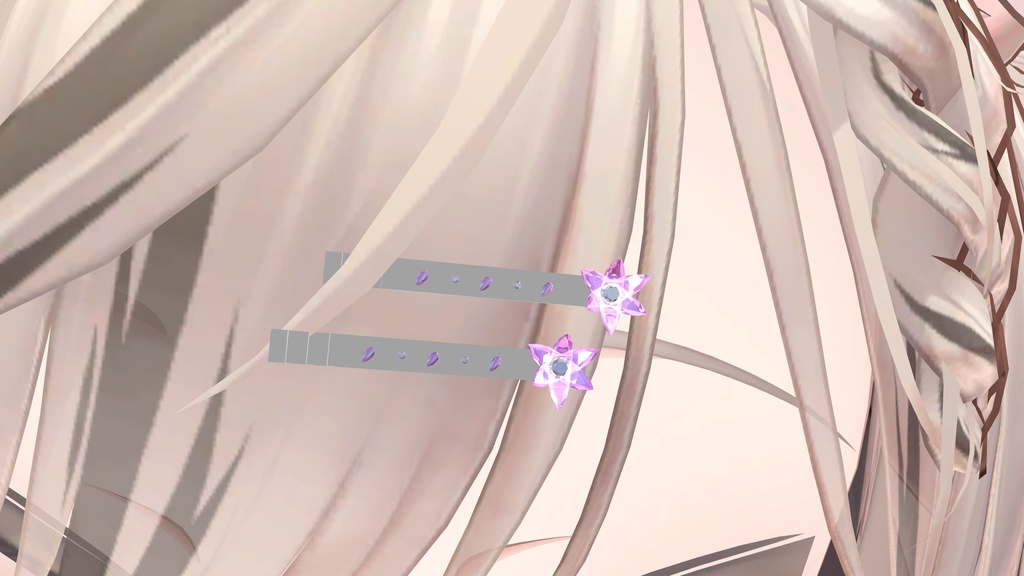 【VRC想定】ハナニラヘアピン