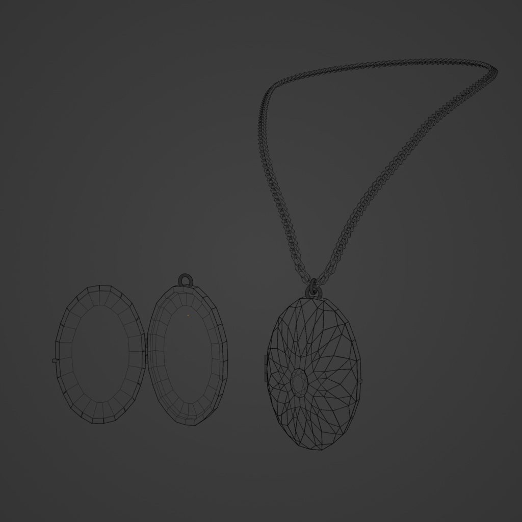 【開閉&画像変更可能!】ロケットペンダント【VRC想定】