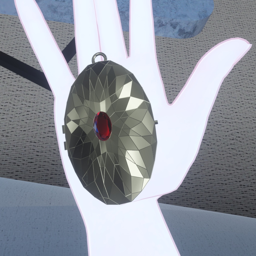 【開閉&画像変更可能!】ロケットペンダント【VRC想定】