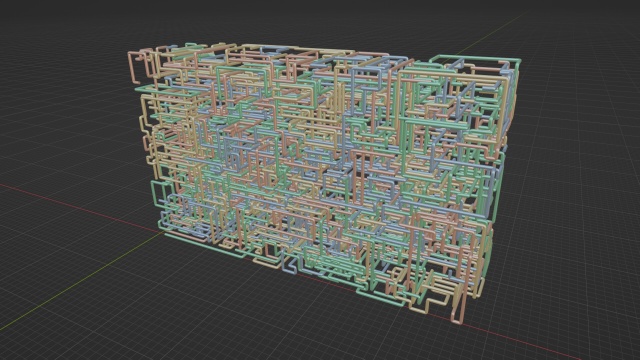 Blender　配管オブジェ