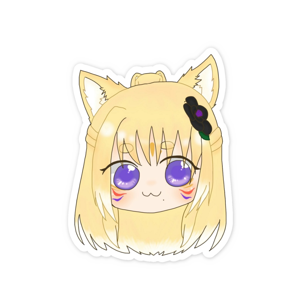 せんりの顔ステッカー