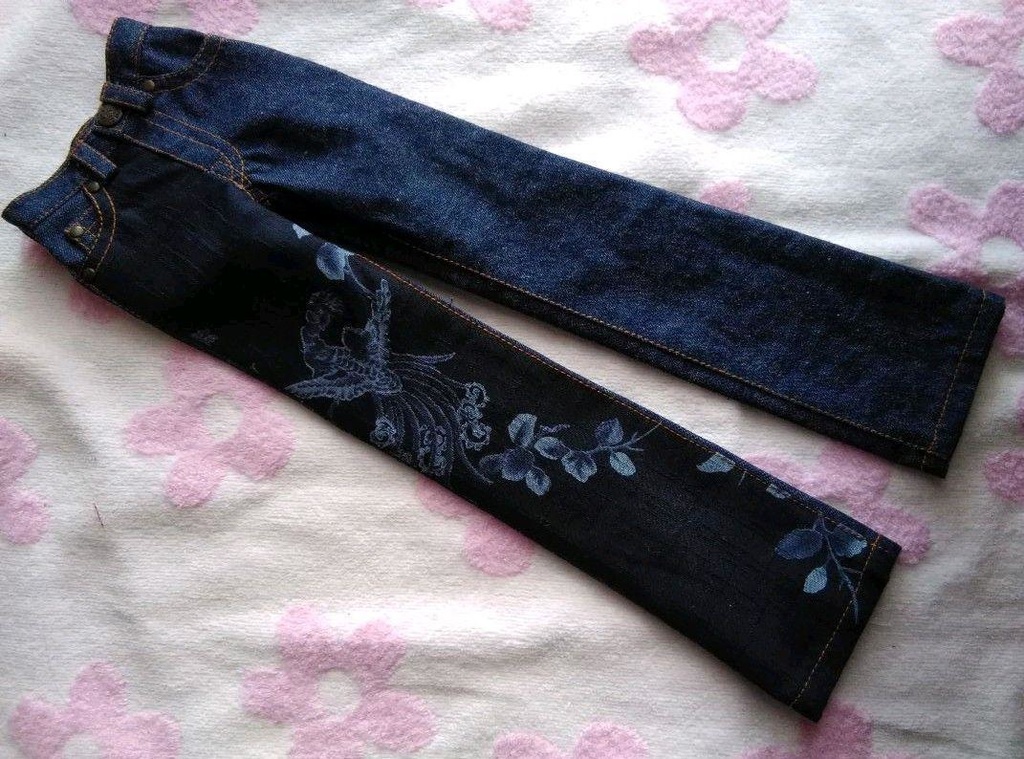 SD 13少年ロング脚対応　デニム　ブルーデニム＋鳳凰柄