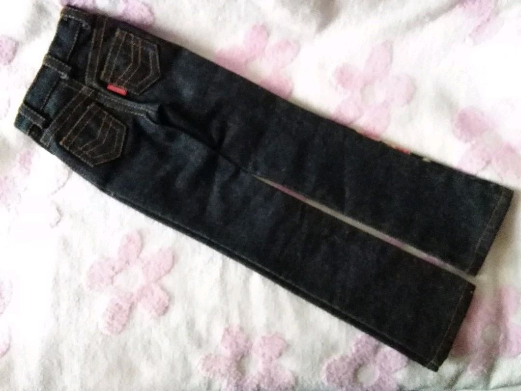 SD 13少年ロング脚対応 デニム 風神柄 紺 一点物