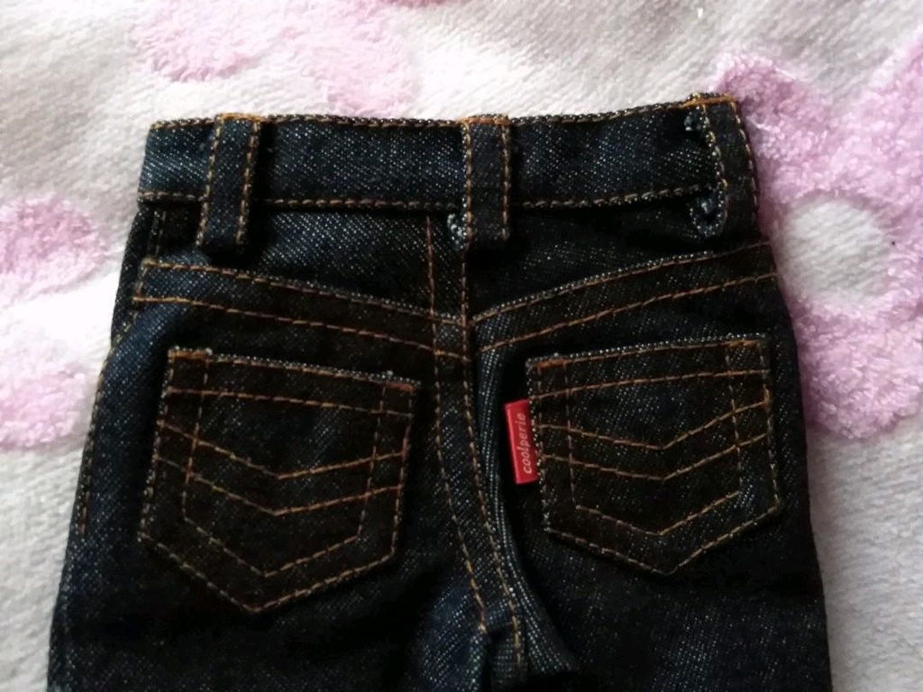 SD 13少年ロング脚対応 デニム 風神柄 紺 一点物