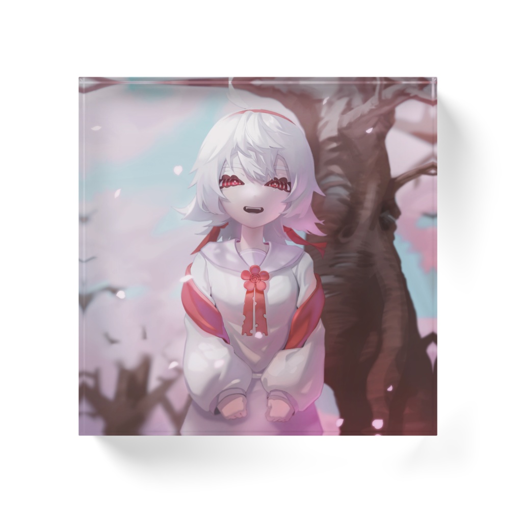 満点花丸アクリルブロック 春