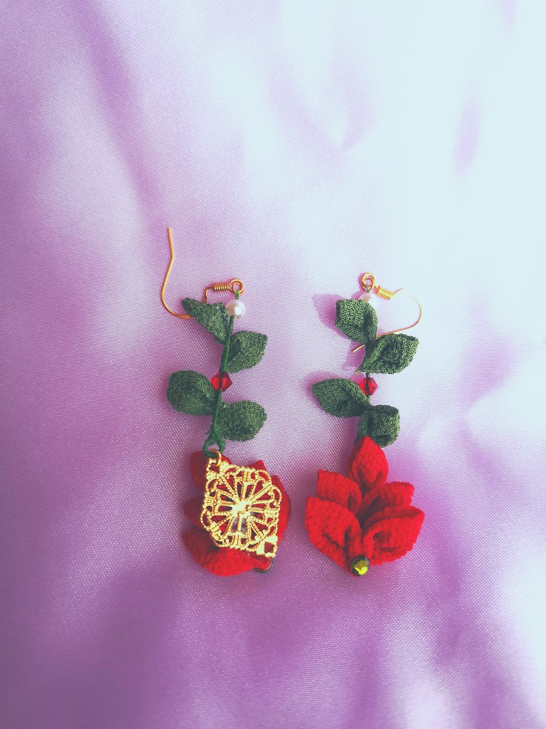 最遊記イメージつまみ細工ピアス(浄八・八浄)