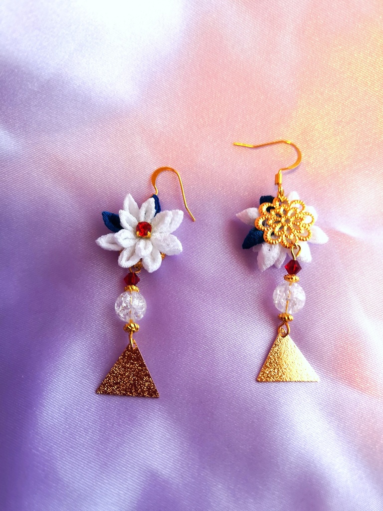 ヒプマイイメージつまみ細工ピアス(左馬刻)