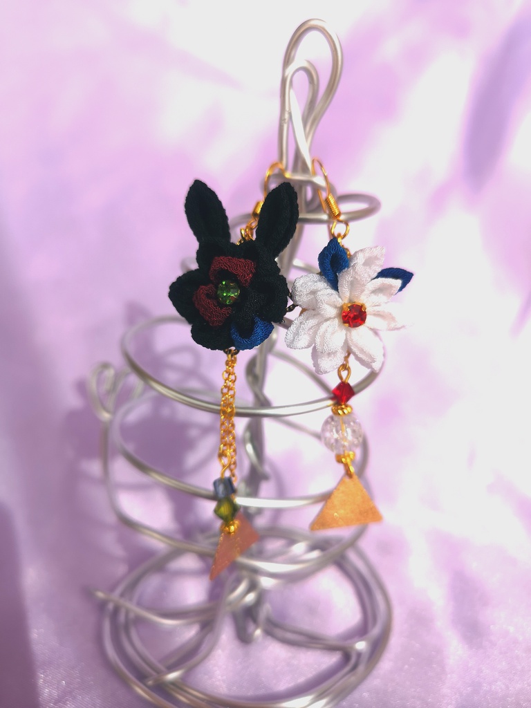 ヒプマイイメージつまみ細工ピアス(銃兎)