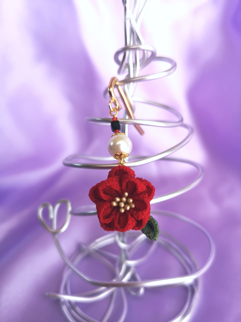 つまみ細工ポニーフック 4種類掲載