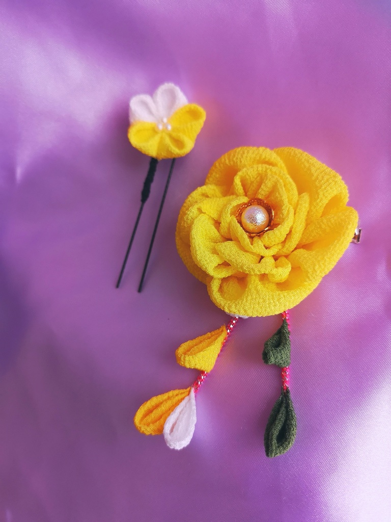 つまみ細工2wayピンset 5種掲載