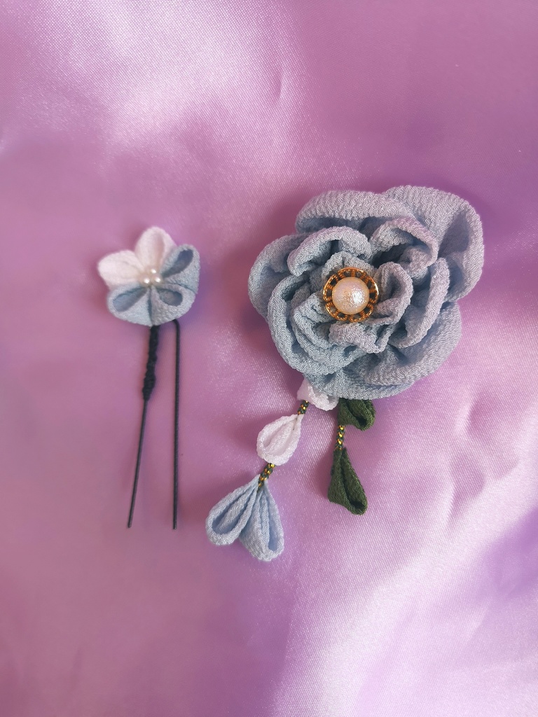 つまみ細工2wayピンset 5種掲載