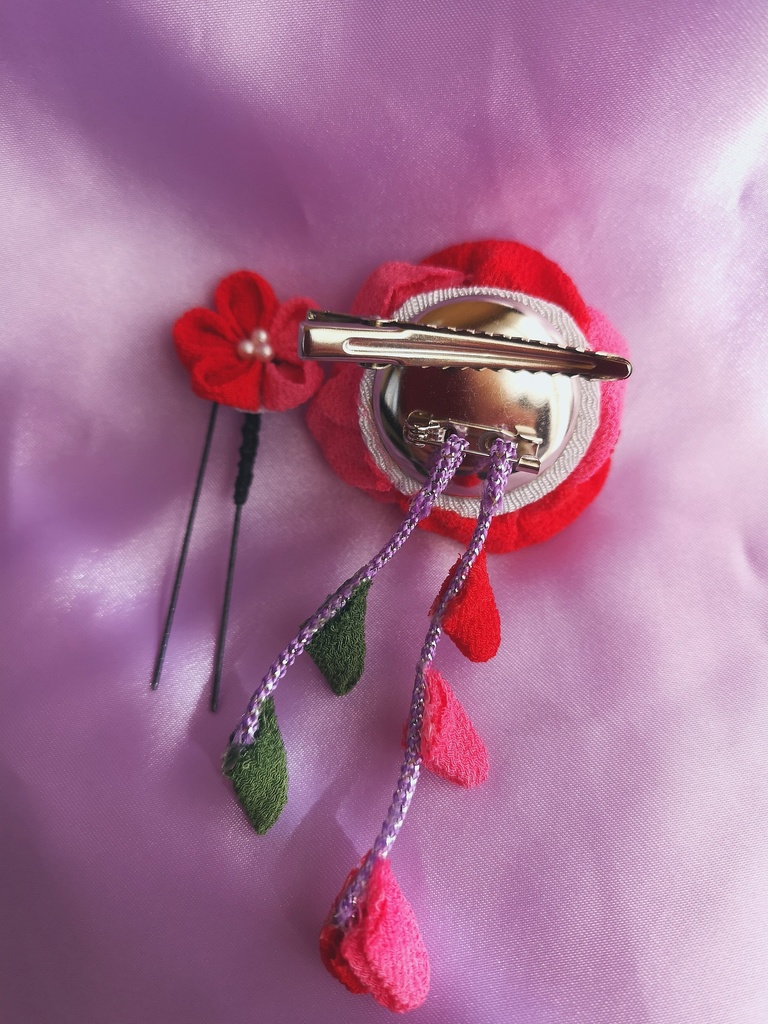 つまみ細工2wayピンset 5種掲載