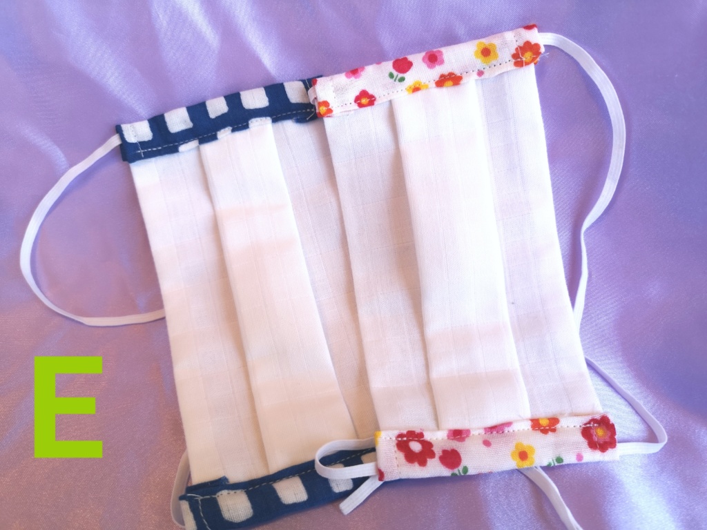 ガーゼマスク Lサイズ(2枚セット・Fのみ3枚セット)