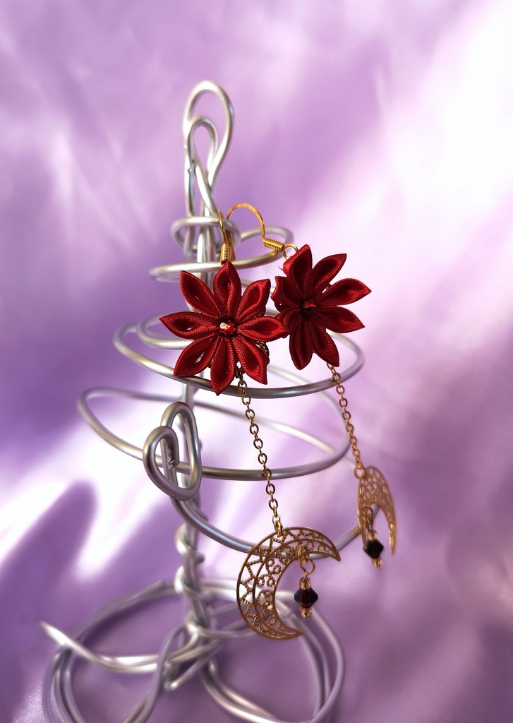 最遊記イメージつまみ細工ピアス(沙悟浄)