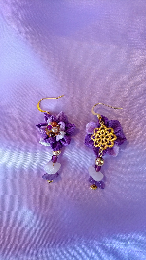 最遊記イメージつまみ細工ピアス(三蔵)