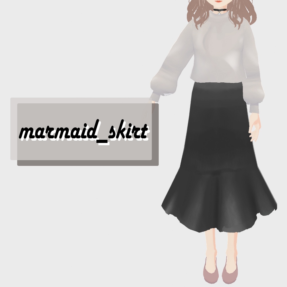 [VRoid] marmaid_skirt [無料]