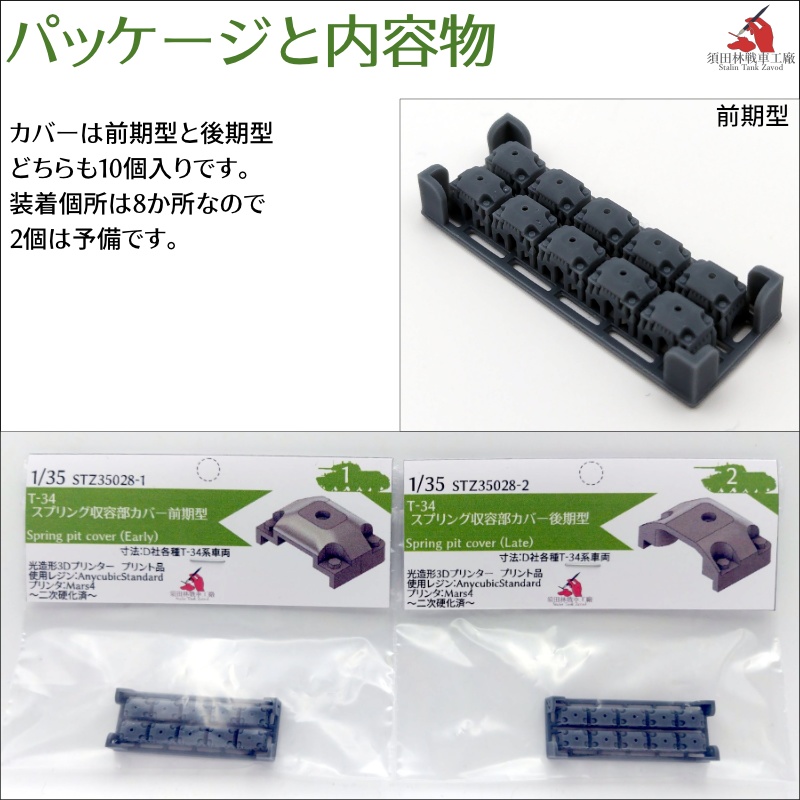 T-34 スプリング収容部カバー