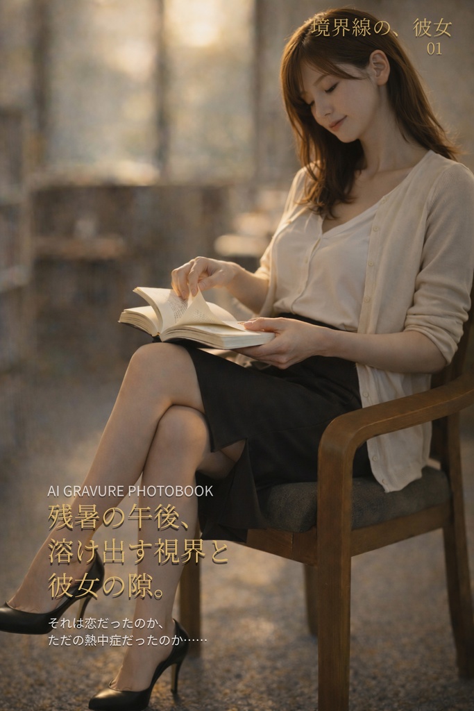 【境界線の、彼女01】残暑の午後、溶け出す視界と彼女の隙。
