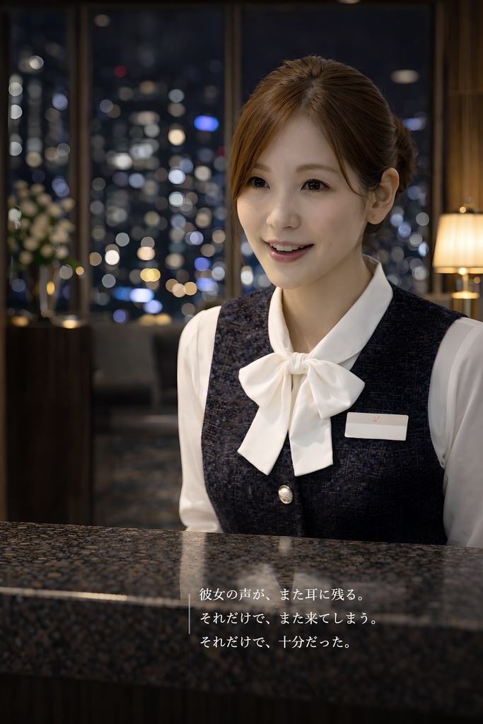 【境界線の、彼女02】 深夜のフロント、溶けない距離と彼女の隙。