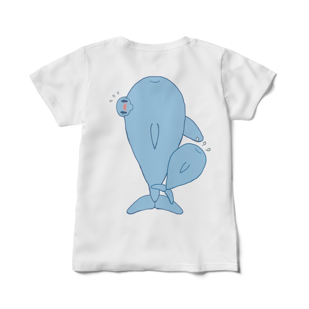 イルカの親子 レディースTシャツ