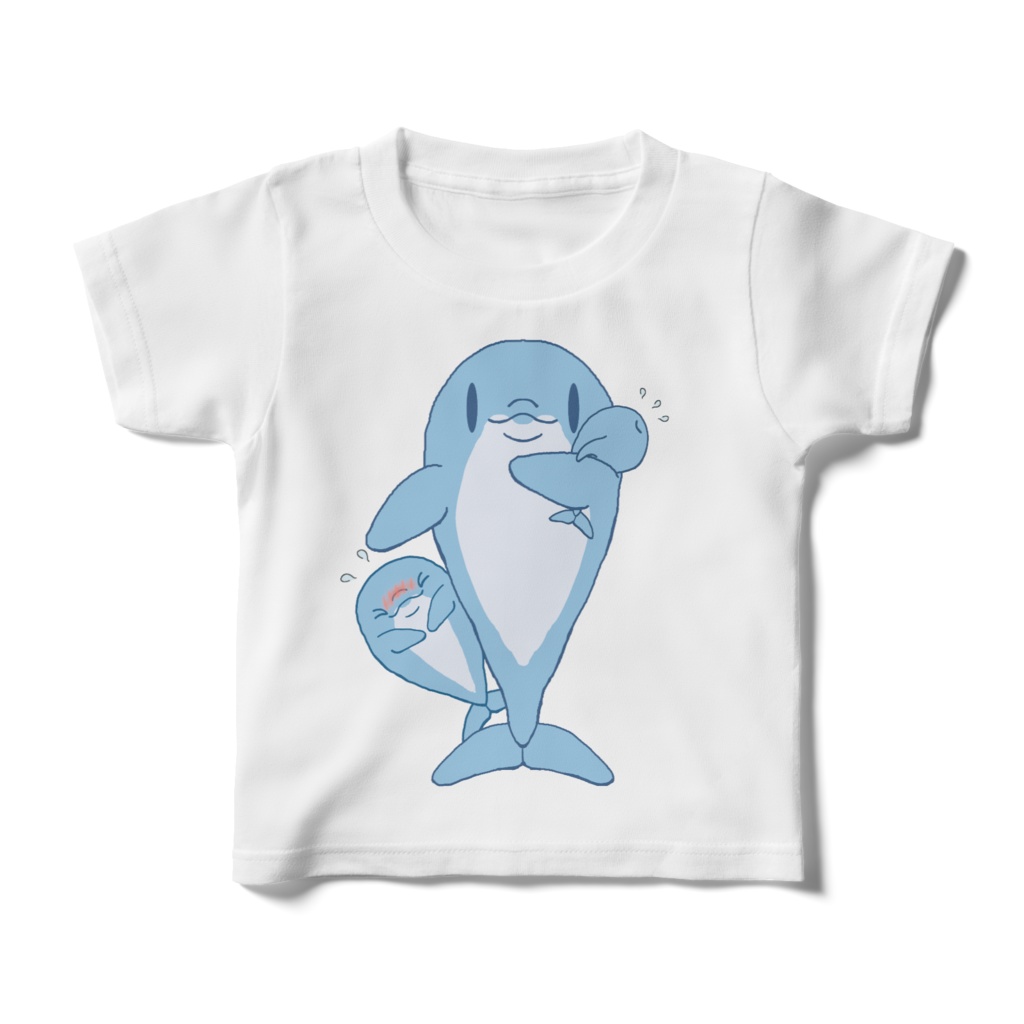 イルカの親子 キッズTシャツ