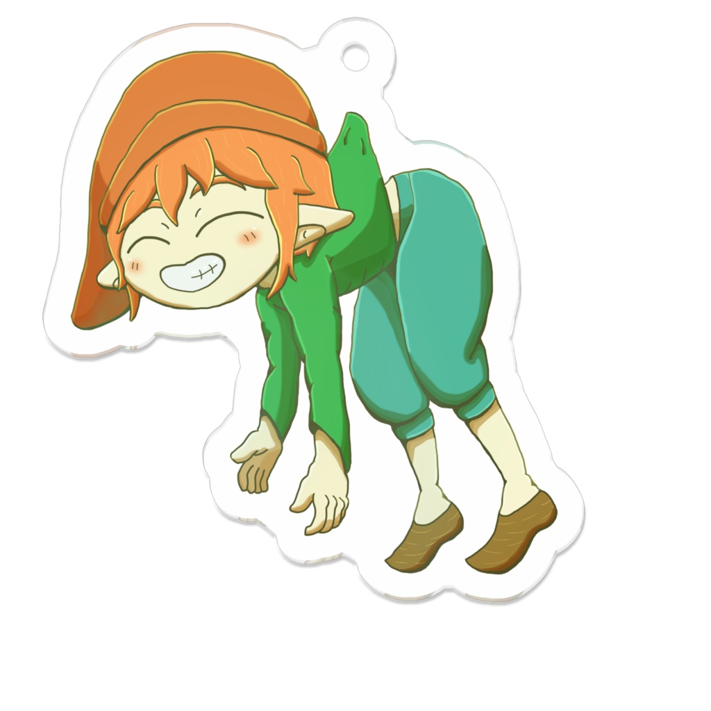 いたずら小人｜つままれアクリルキーホルダー