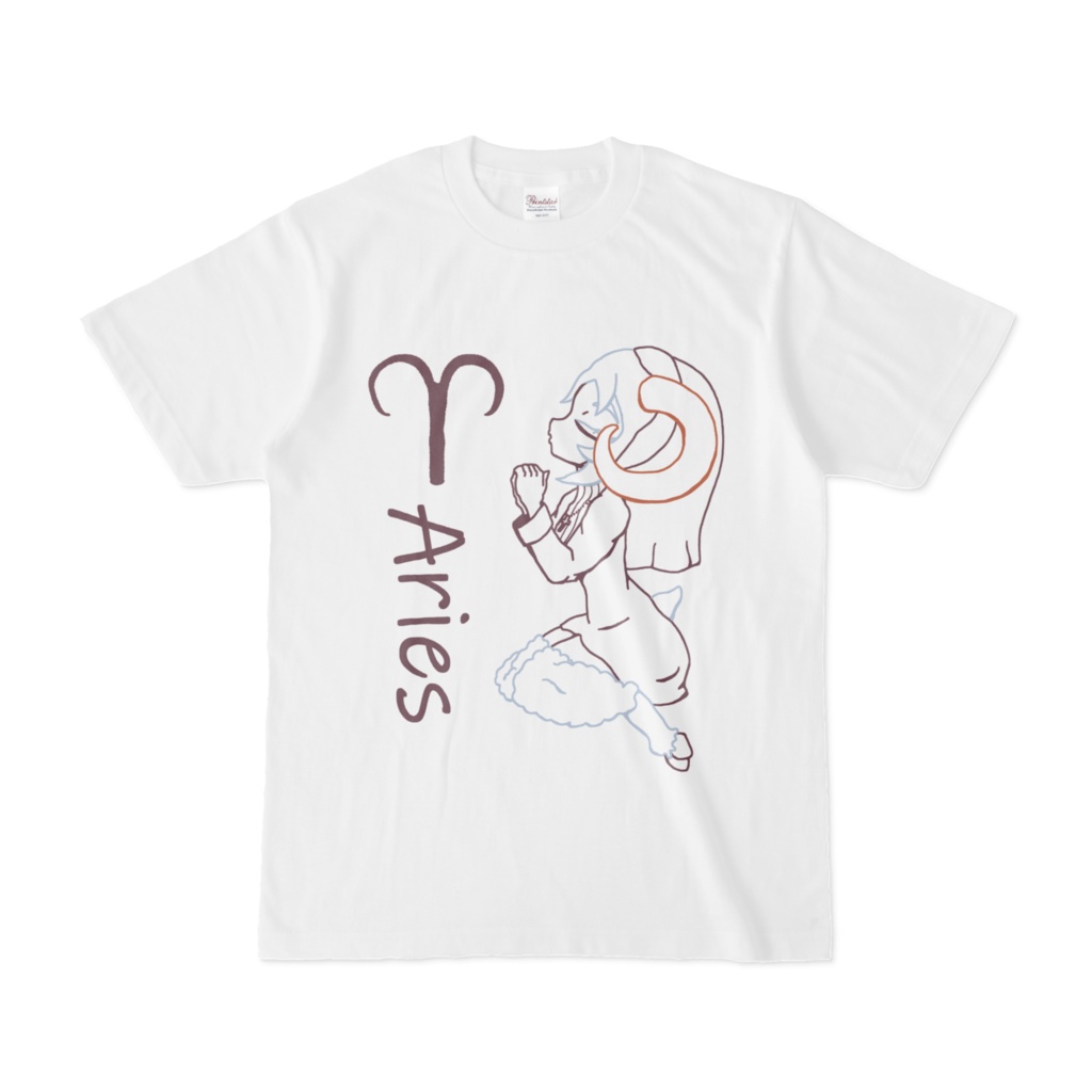 Aries（牡羊座）｜祈りと衝動の星座 Tシャツ
