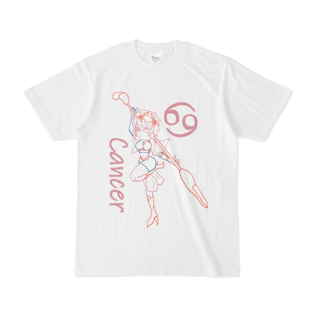 Cancer（蟹座）｜守り抜く星座 Tシャツ