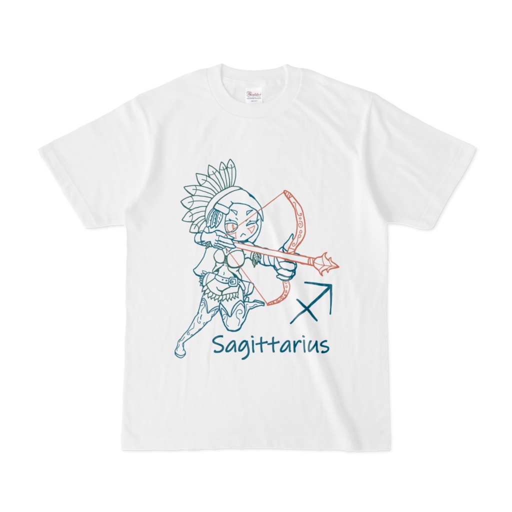 Sagittarius（射手座）｜狙い定める自由の星座 Tシャツ
