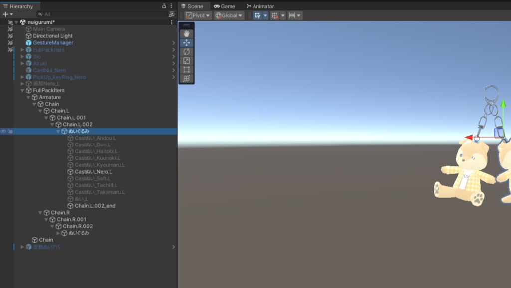 【ケモノBarTAME】Castモチーフぬいぐるみ