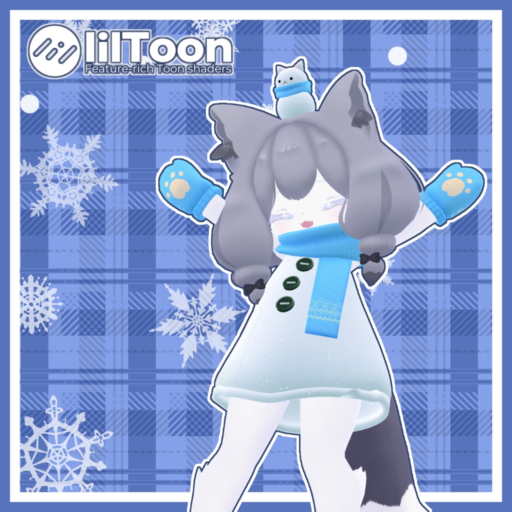 【FREE】ゆきだるまにゃんこ