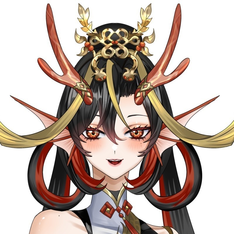 【無料/Live2D Model/live2dモデル】Dragon Clan Girl ドラゴン族の少女