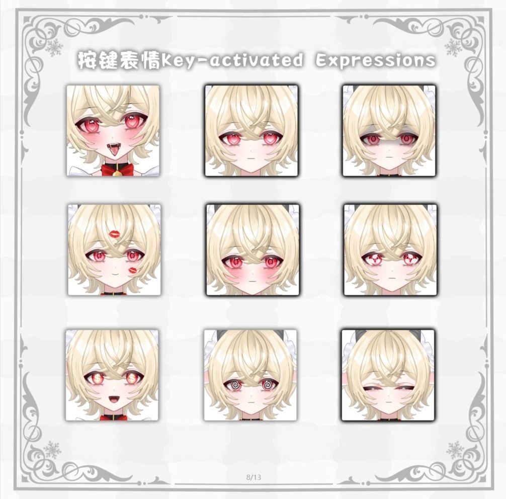 【無料/Live2D Model/live2dモデル/特価】ひつじメイドSheep Maid ~ Dual Hair Color & Gender | Unisex | Resizable Body | VB |Multi Gestures