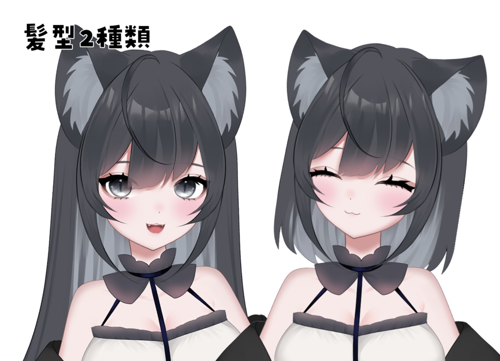 【Live2D】猫っぽいけも耳の女の子【VTS対応】