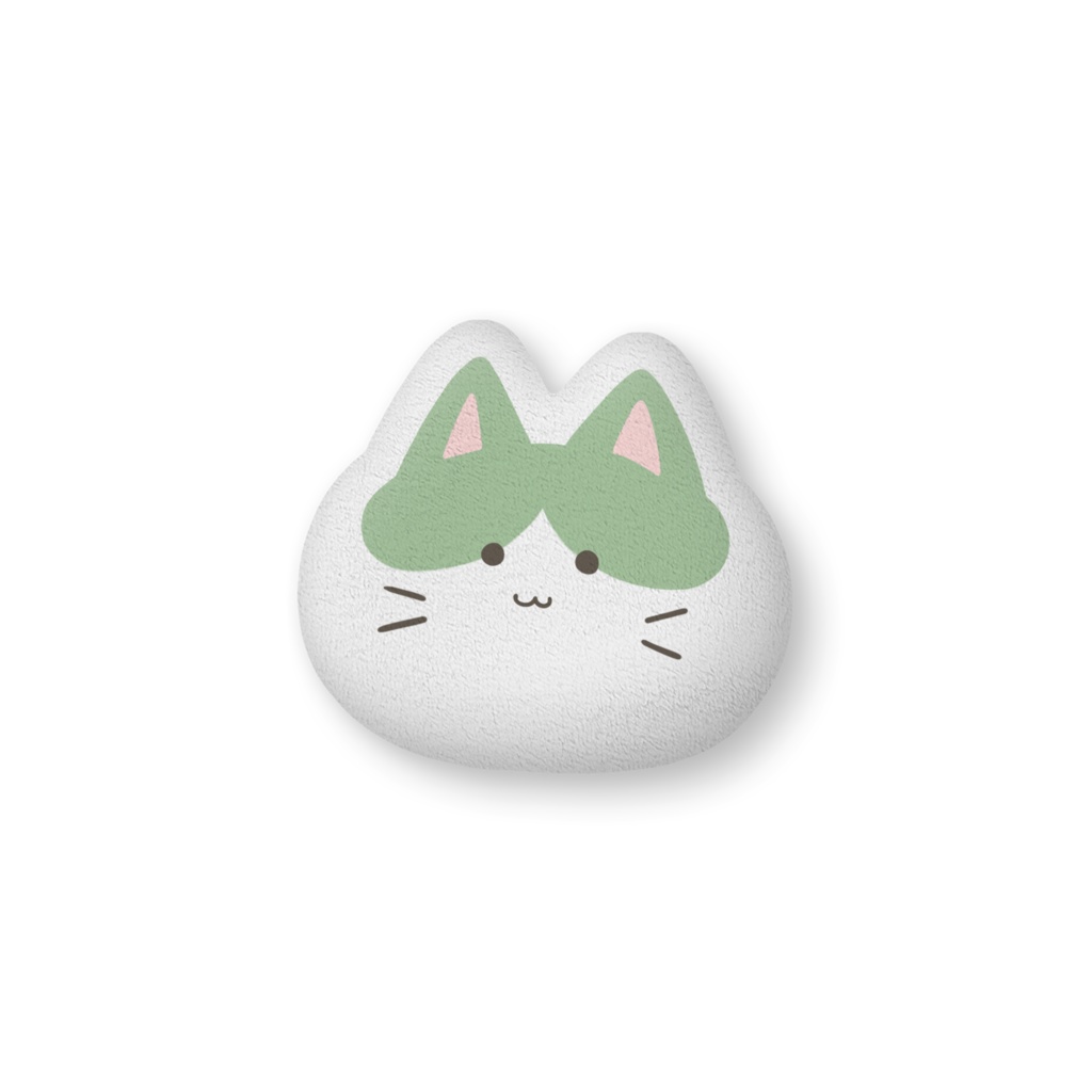 【あきねこ】ふかふかクッション(中) - ライムver.