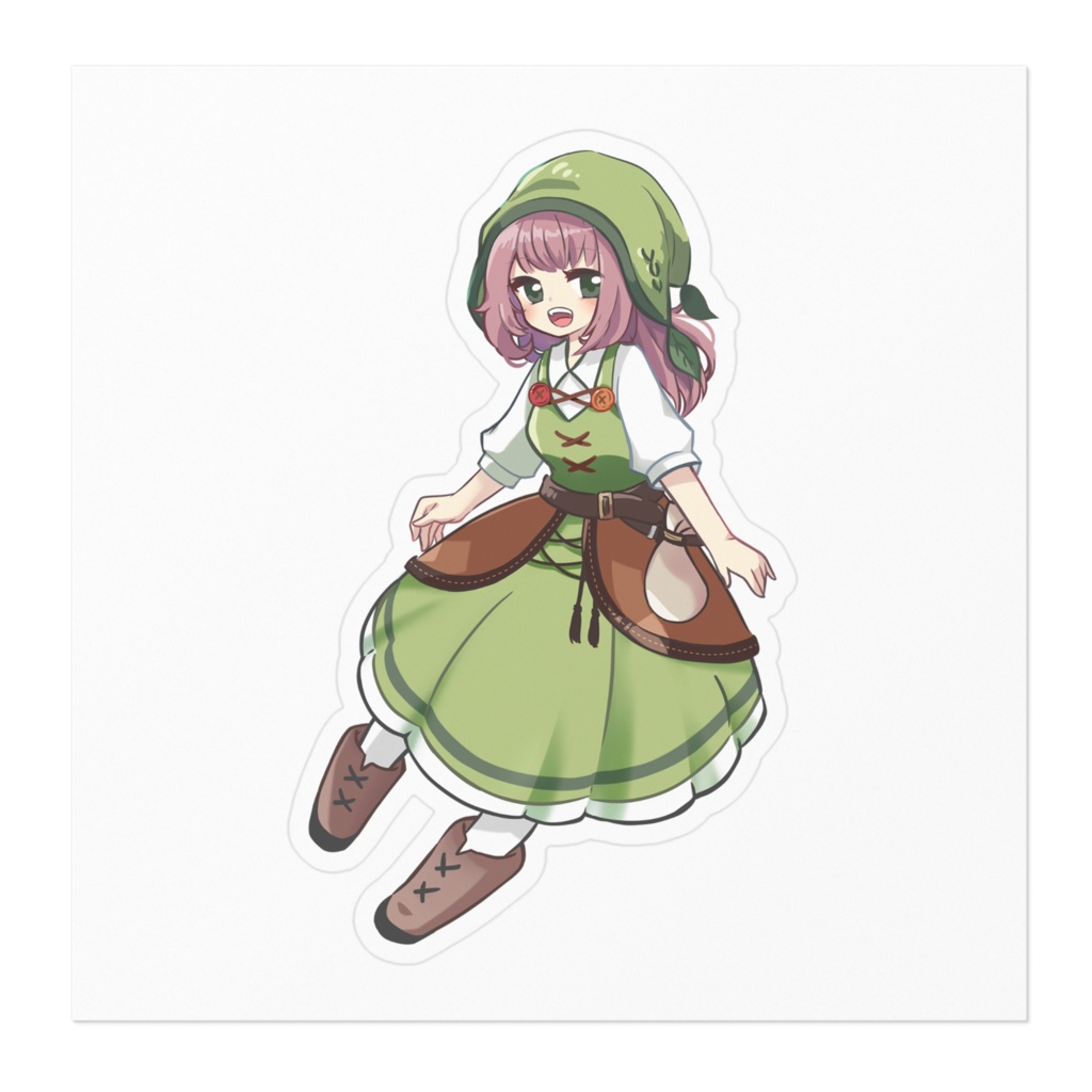 【あきねこ】ステッカー - 等身カラーver.