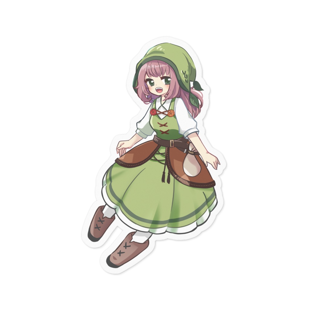 【あきねこ】ステッカー - 等身カラーver.