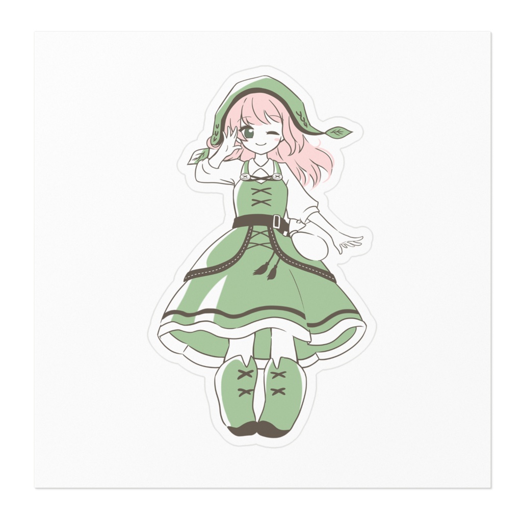 【あきねこ】ステッカー - 等身4色ver.