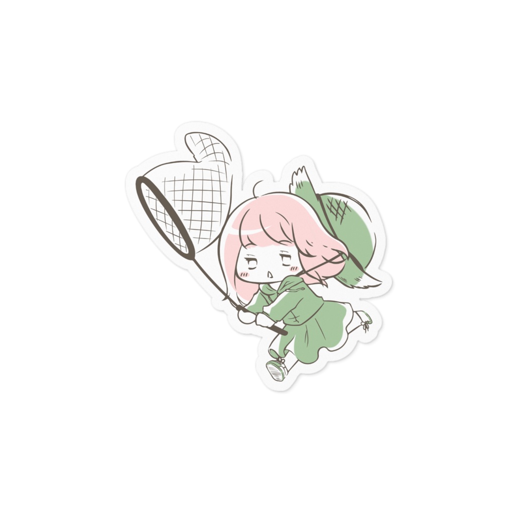 【あきねこ】ステッカー - デフォルメ4色ver.