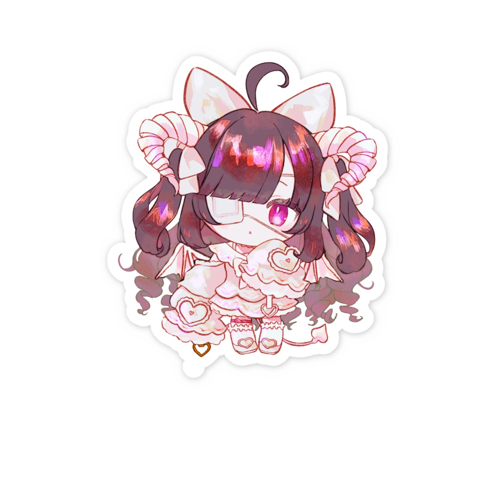 田中ろあく🤍恒常ステッカー01