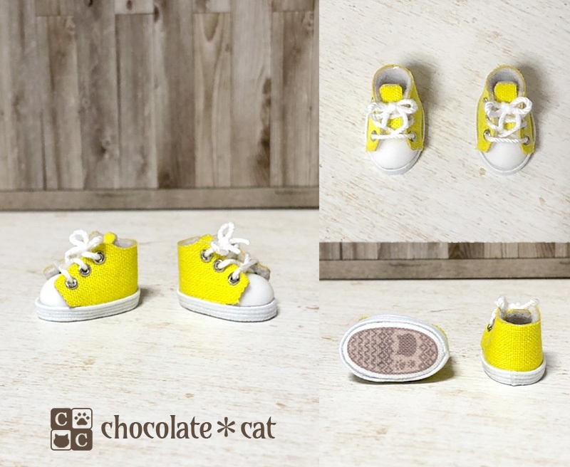 磁石入りスニーカー(ホワイト地) ねんどろいどどーるサイズ