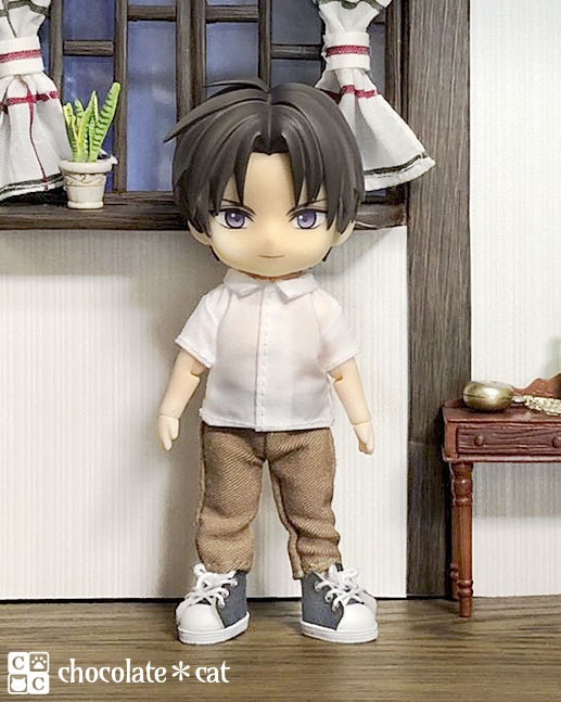 磁石入りスニーカー(ホワイト地) ねんどろいどどーるサイズ