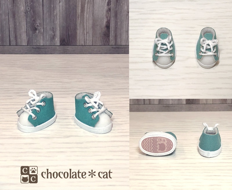 磁石入りスニーカー(ホワイト地) ねんどろいどどーるサイズ