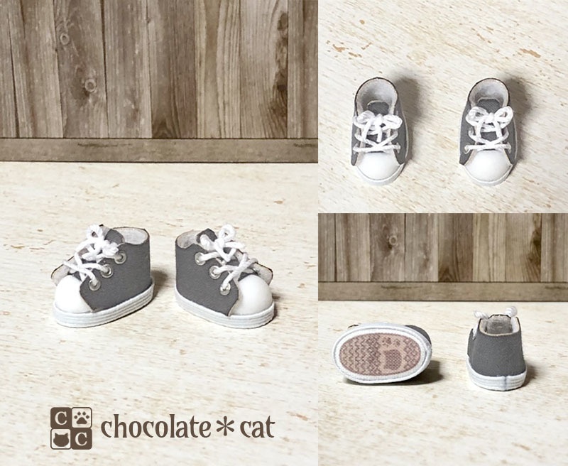 磁石入りスニーカー(ホワイト地) ねんどろいどどーるサイズ