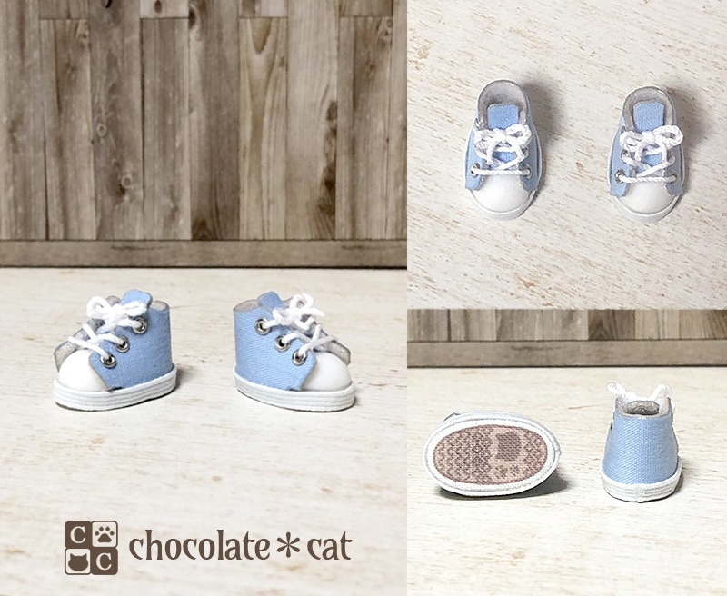 磁石入りスニーカー(ホワイト地) ねんどろいどどーるサイズ