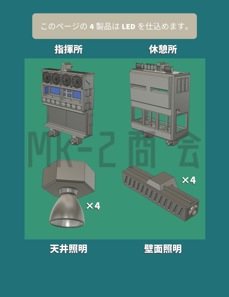 100均ディスプレイベース用ディティールアップパーツ