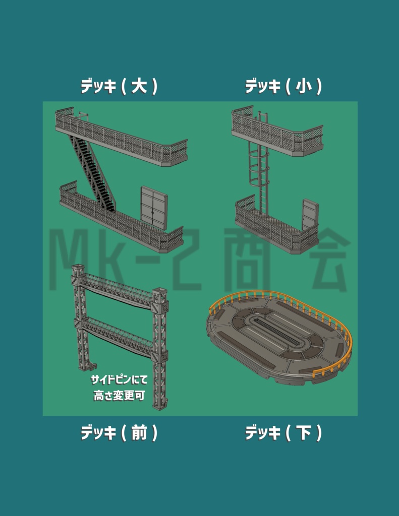 100均ディスプレイベース用ディティールアップパーツ